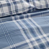 Catherine Lansfield Kelso Check Duvet Cover Set - Kelso Check Lansfield Blue Duvet Set