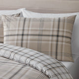 Catherine Lansfield Kelso Check Duvet Cover Set - Kelso Check Natural Duvet Set