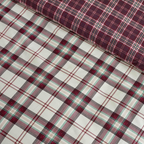 Catherine Lansfield Kelso Check Duvet Cover Set - Kelso Check Plum Duvet Set