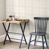 Catherine Lansfield Kelso Check Cream Tartan Wallpaper - Kelso Cream Wallpaper