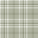 Catherine Lansfield Kelso Check Cream Tartan Wallpaper - Kelso Sage Green Wallpaper