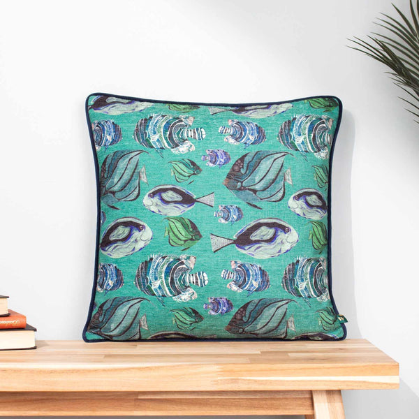 Abyss Fish Repeat Cushion Cover