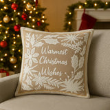 Winter Warmest Wishes Cushion Cover / Filled Cushion 20" x 20" (50cm x 50cm) by Paoletti