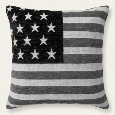 American Flag Chenille Cushion Cover 18" x 18" 1