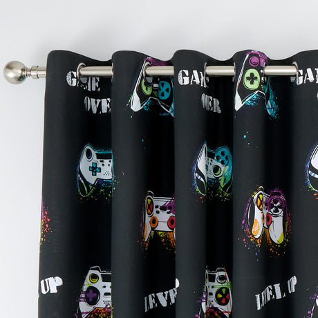 Game Over Eyelet Curtains by Catherine Lansfield