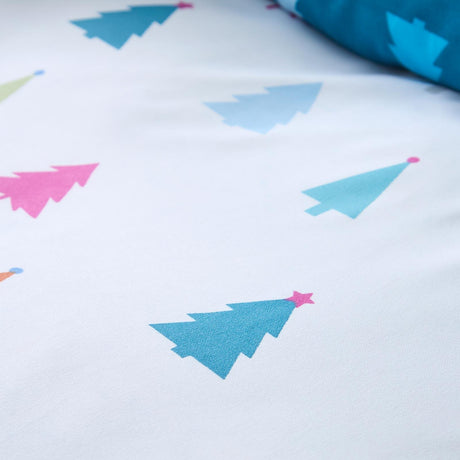 Catherine Lansfield Christmas Tree Festive Duvet Cover Set 4