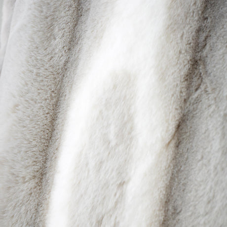 Catherine Lansfield Flint Faux Fur Silver Filled Cushion 3