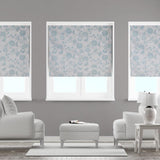 Bird Garden Print Duck Egg Made To Measure Roman Blind by Style Furnishings