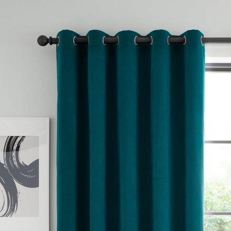 Wilson Velvet Blackout Thermal Eyelet Curtains by Catherine Lansfield