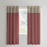 Catherine Lansfield Kashmir Paisley Floral Eyelet Curtains Polycotton - Kashmir Curains