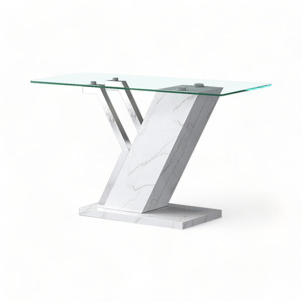 Bianco Marble Effect Console Table