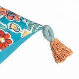 Adeline Floral Tasselled Cushion Cover by Wylder