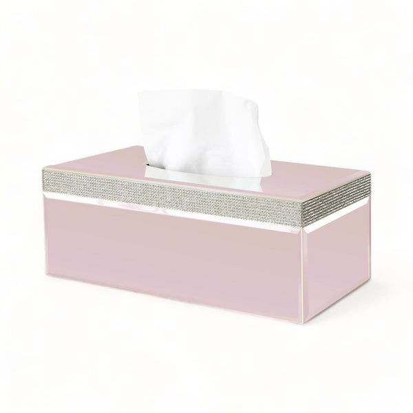 Ariana Pink Lustre Tissue Box Cover