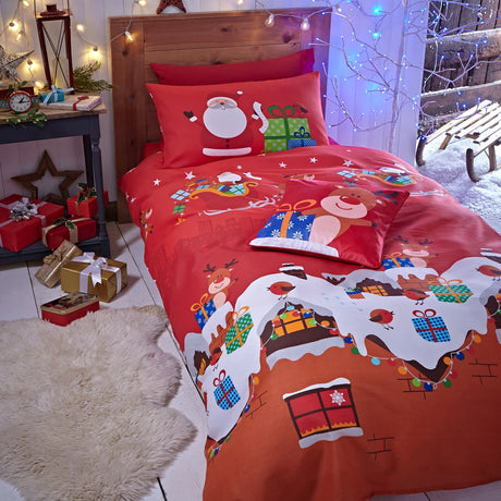 Catherine Lansfield Santa's Christmas Presents Duvet Cover Set
