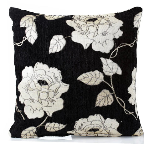 Chenille Rose Cushion Cover / Filled Cushion Collection by Alan Symonds