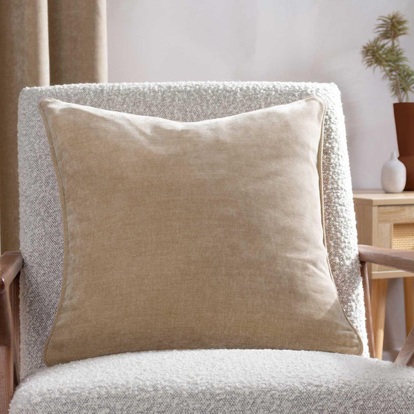 Heavy Chenille Cushion Cover Natural