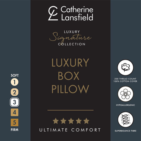 Catherine Lansfield Luxury Box Pillow - Luxury Box Pillow