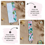 Catherine Lansfield Tropical Palm Beach Towel in a Bag - Tropical Palm Beach In A Bag