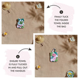 Catherine Lansfield Tropical Palm Beach Towel in a Bag - Tropical Palm Beach In A Bag