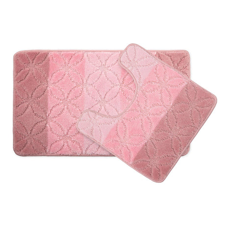 Halo Non-Slip Bath Mat & Pedestal Bathroom Set by Emma Barclay