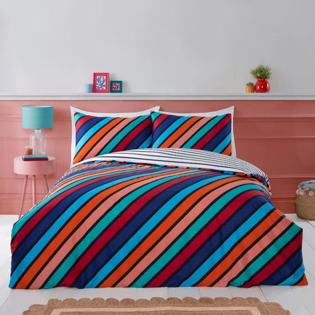 Oxford Stripe Duvet Cover Set by Rapport Home