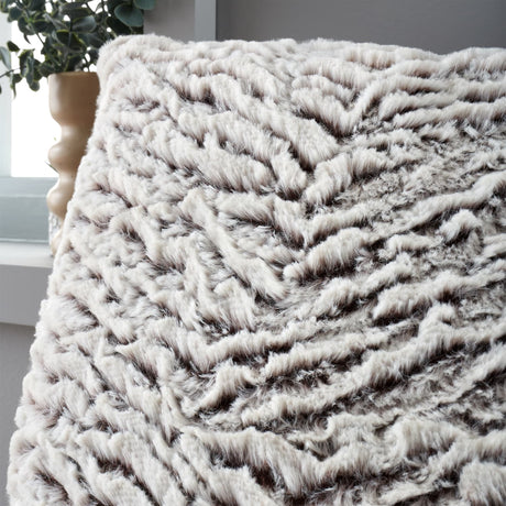 Catherine Lansfield Wolf Faux Fur Soft Filled Cushion - Wolf Cushion