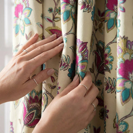 Marinelli Floral Pencil Pleat Curtains 3