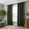Galaxy Room Darkening Eyelet Curtains - Emerald