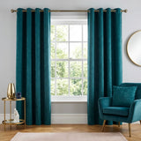 Strata Thermal Dim Out Woven Eyelet Curtains Pair 13