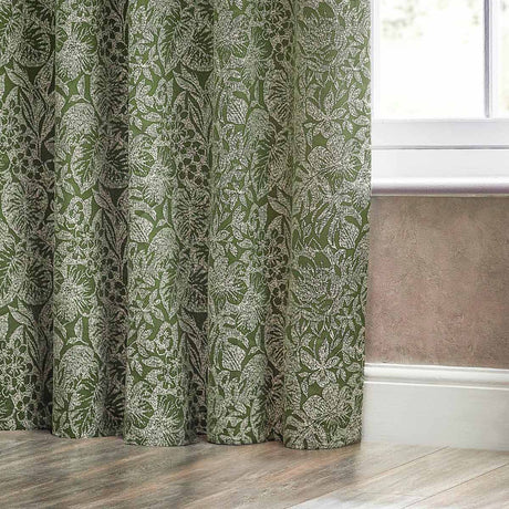 Bali Jacquard Leaf Eyelet Curtains by Wylder Nature