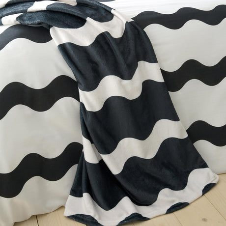 Waves Cosy Throw by Sassy B