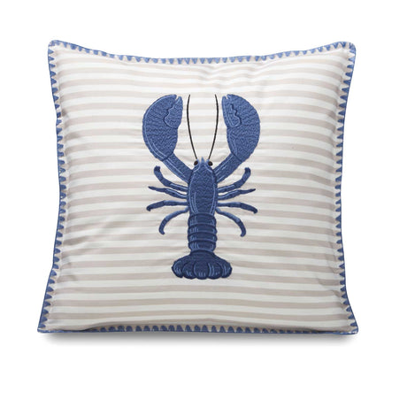 Lobster Embroidered Cushion by Catherine Lansfield