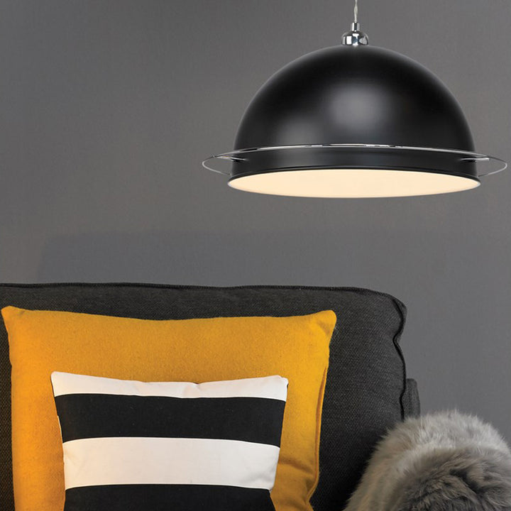 Bauhaus Pendant Shade Black Lamp Shades Artisan Abode   