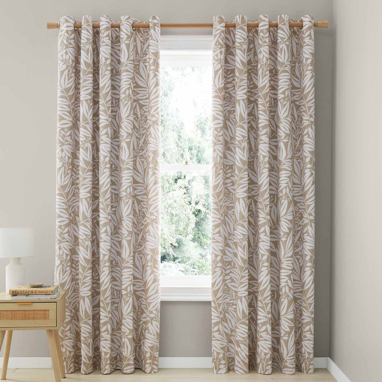 Sorrel Leaf Eyelet Curtains by Catherine Lansfield