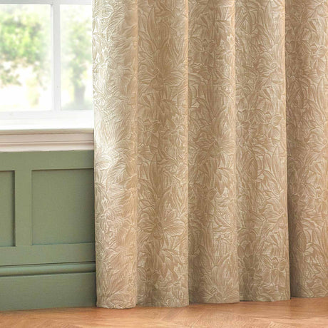 Grantley Jacquard Eyelet Curtains Natural by Wylder Nature