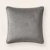 Piped Velvet Cushion Covers 17" x 17" 43x43cm 2