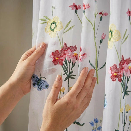 Springfield Eyelet Lined Voile Curtains 3