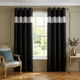 Capri Eyelet Curtains - Silver