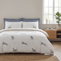 Sustainable Leopard Polycotton Duvet Cover Set