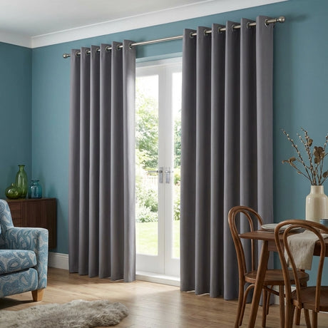 Elise Blackout Room Darkening Eyelet Curtains 1