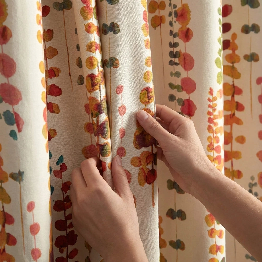 Santa Maria Floral Eyelet Curtains 3