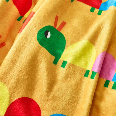 Curious Caterpillar Fleece Throw by Catherine Lansfield