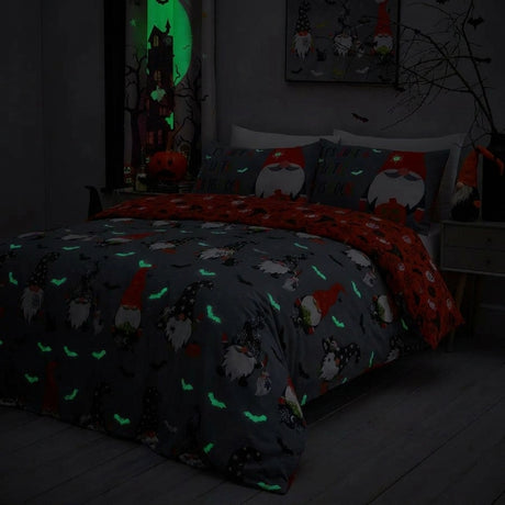 Scary Gonks Halloween Glow in the Dark Duvet Cover Set 3