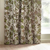 Pomegranate Jacquard Tape Top Pencil Pleat Curtains by Wylder Nature