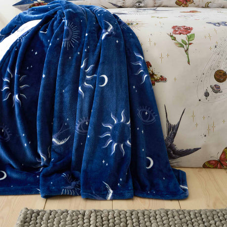 Astrology Fleece Throw by Sassy B