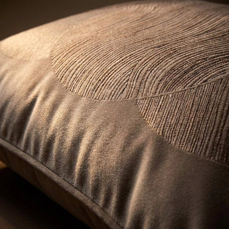 Laurence Llewelyn-Bowen Venus Desire Circle Embroidered Mink Cushion 2