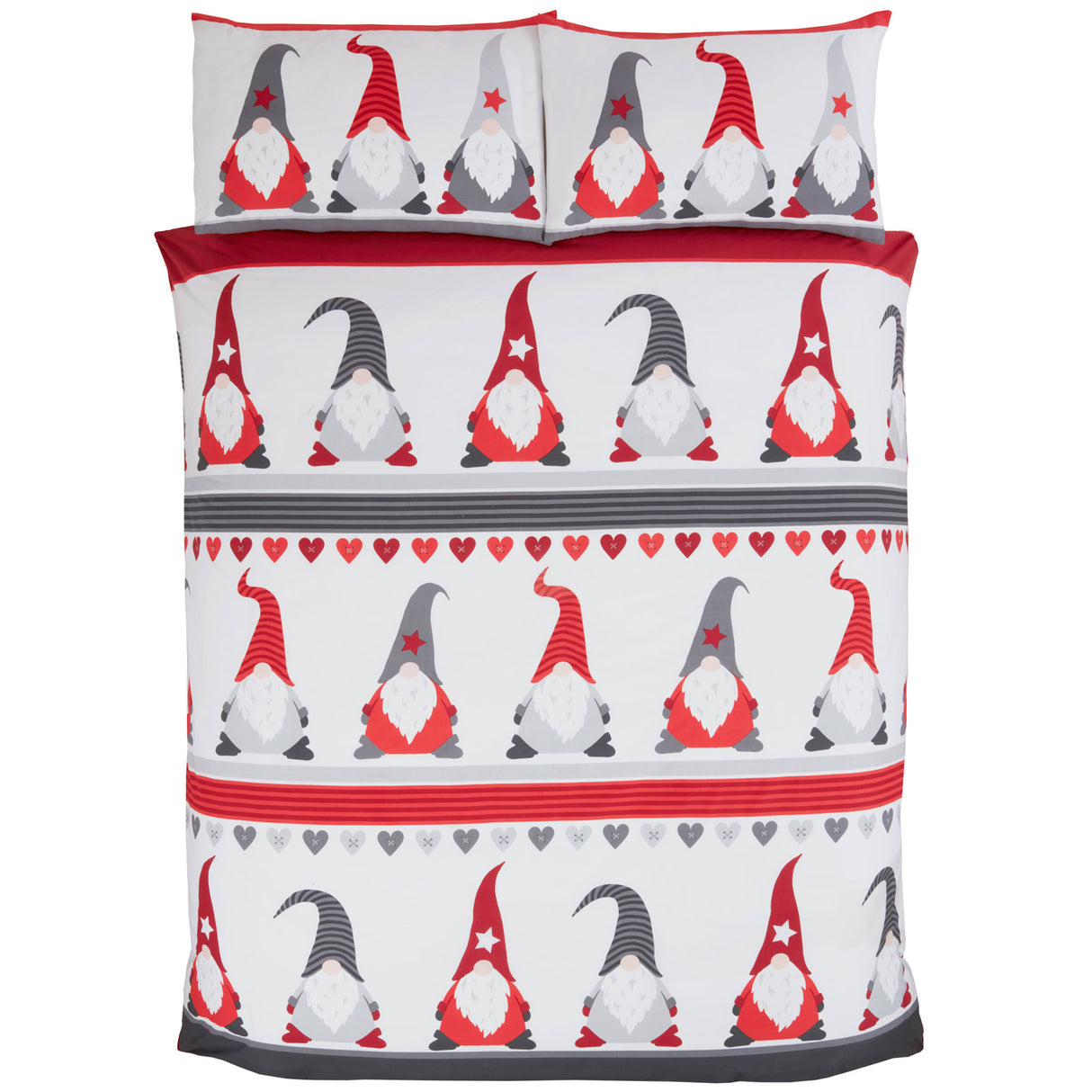 Christmas Festive Gonks Duvet Cover Set by Rapport Home