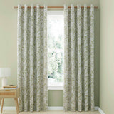 Sorrel Leaf Eyelet Curtains by Catherine Lansfield
