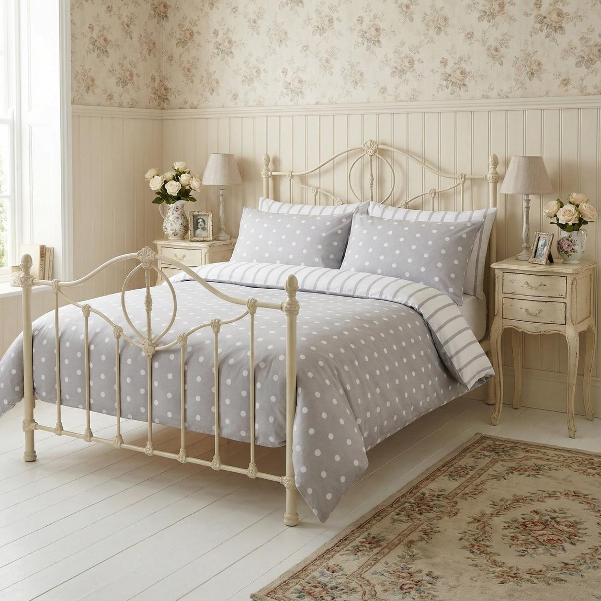 So Soft Spots & Stripes Duvet Cover Set by Rapport Home