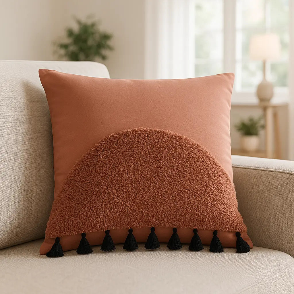 Radian 100% Cotton Brick Cushion Cover 45cm x 45cm